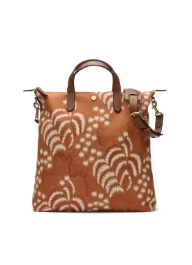 M/S SHOPPER | Palm Jacquard/Cuoio