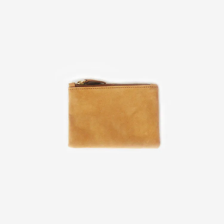 Nubuck Leather Change Purse