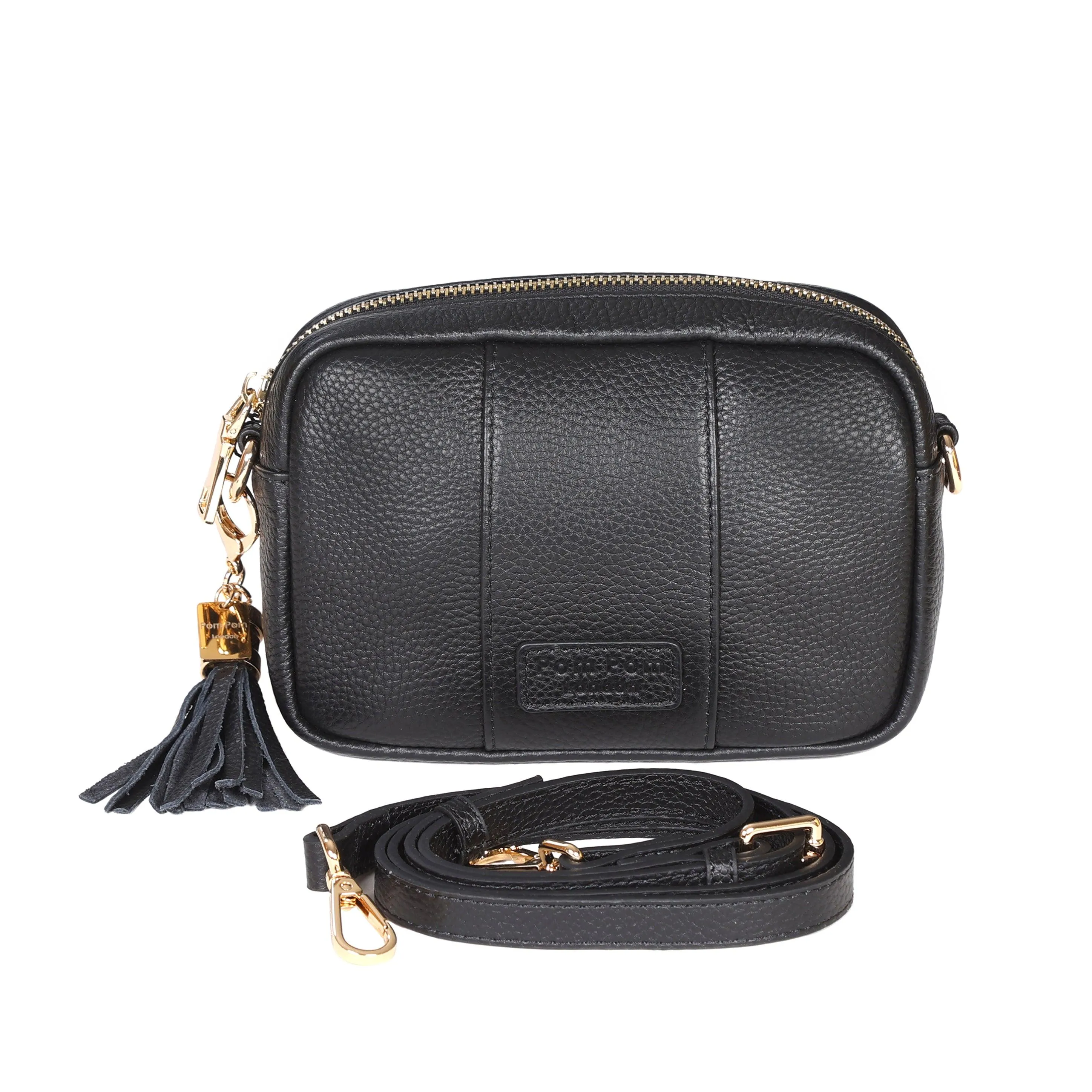 Pom Pom London City MINI Bag Black