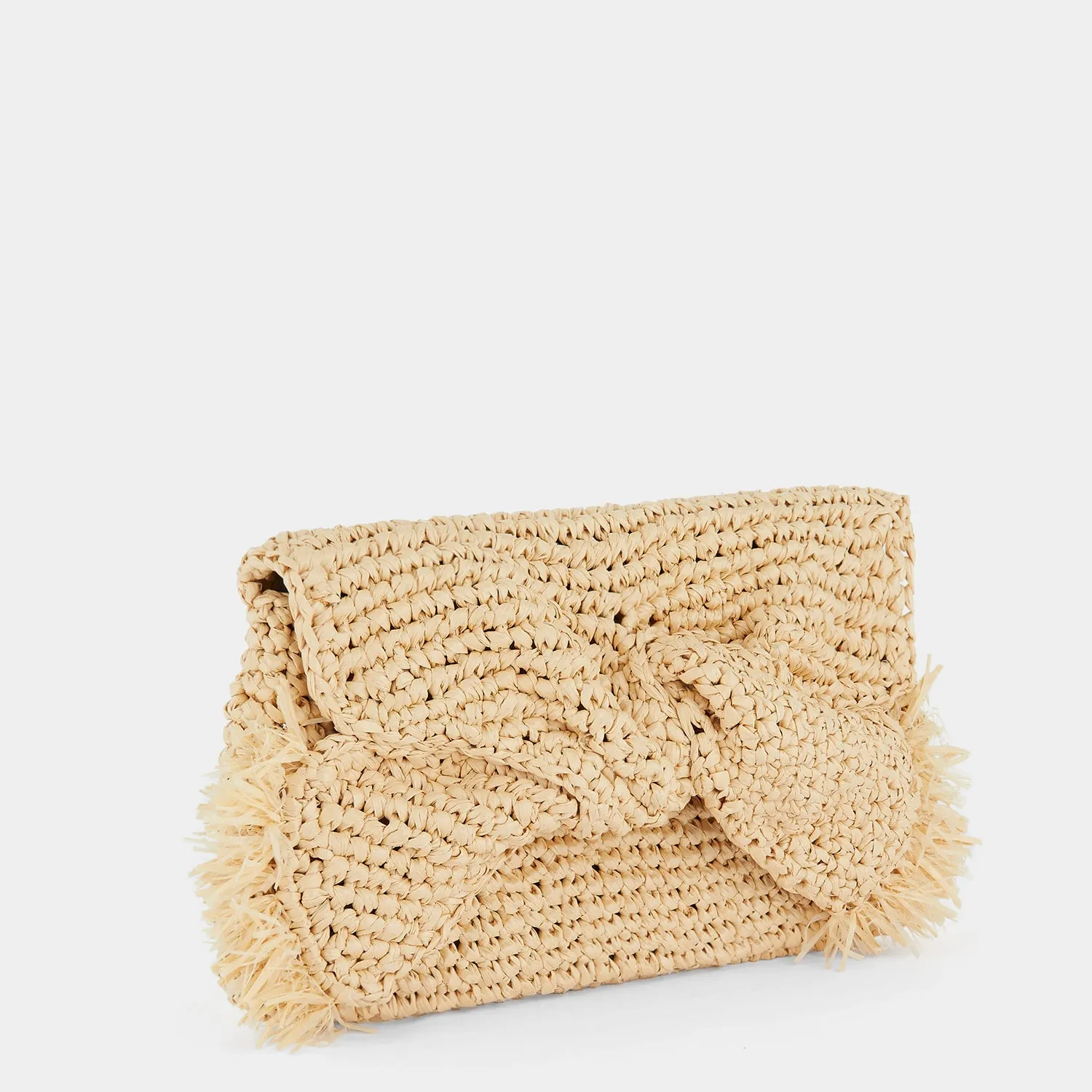 Raffia Bow Clutch