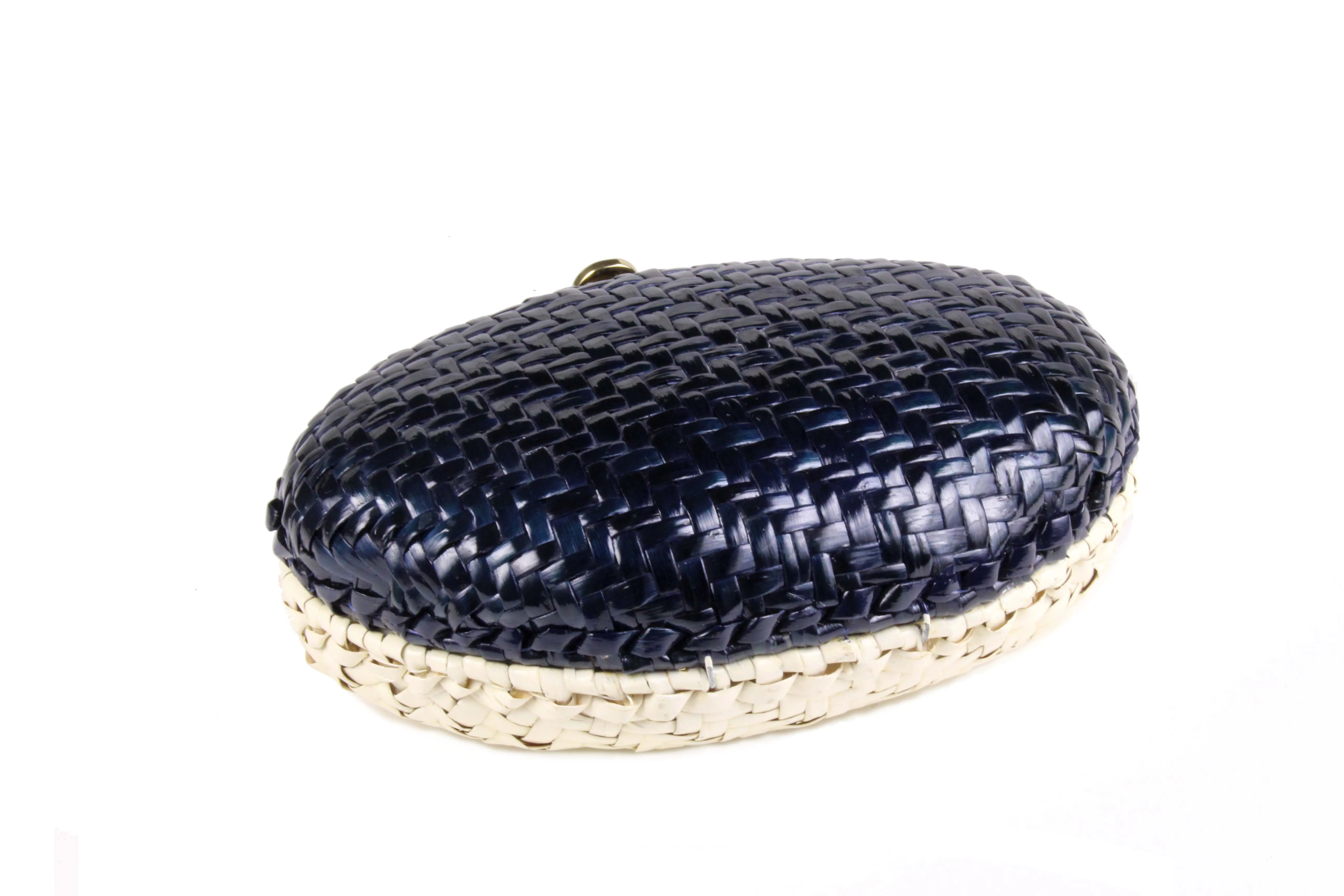 RODO bicolor oval clutch