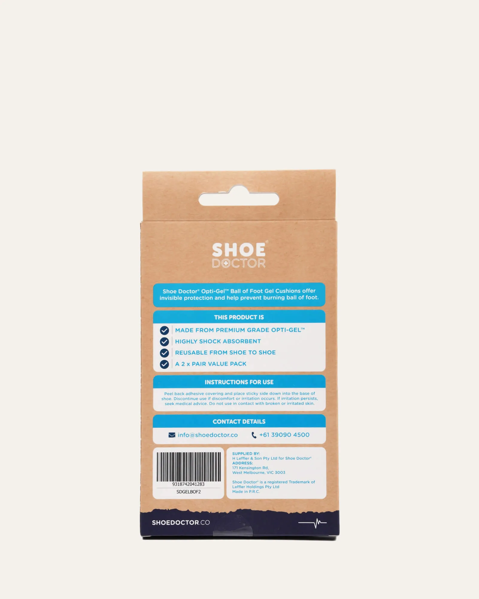 SHOE DOCTOR OPTI GEL HEEL CUSHIONS