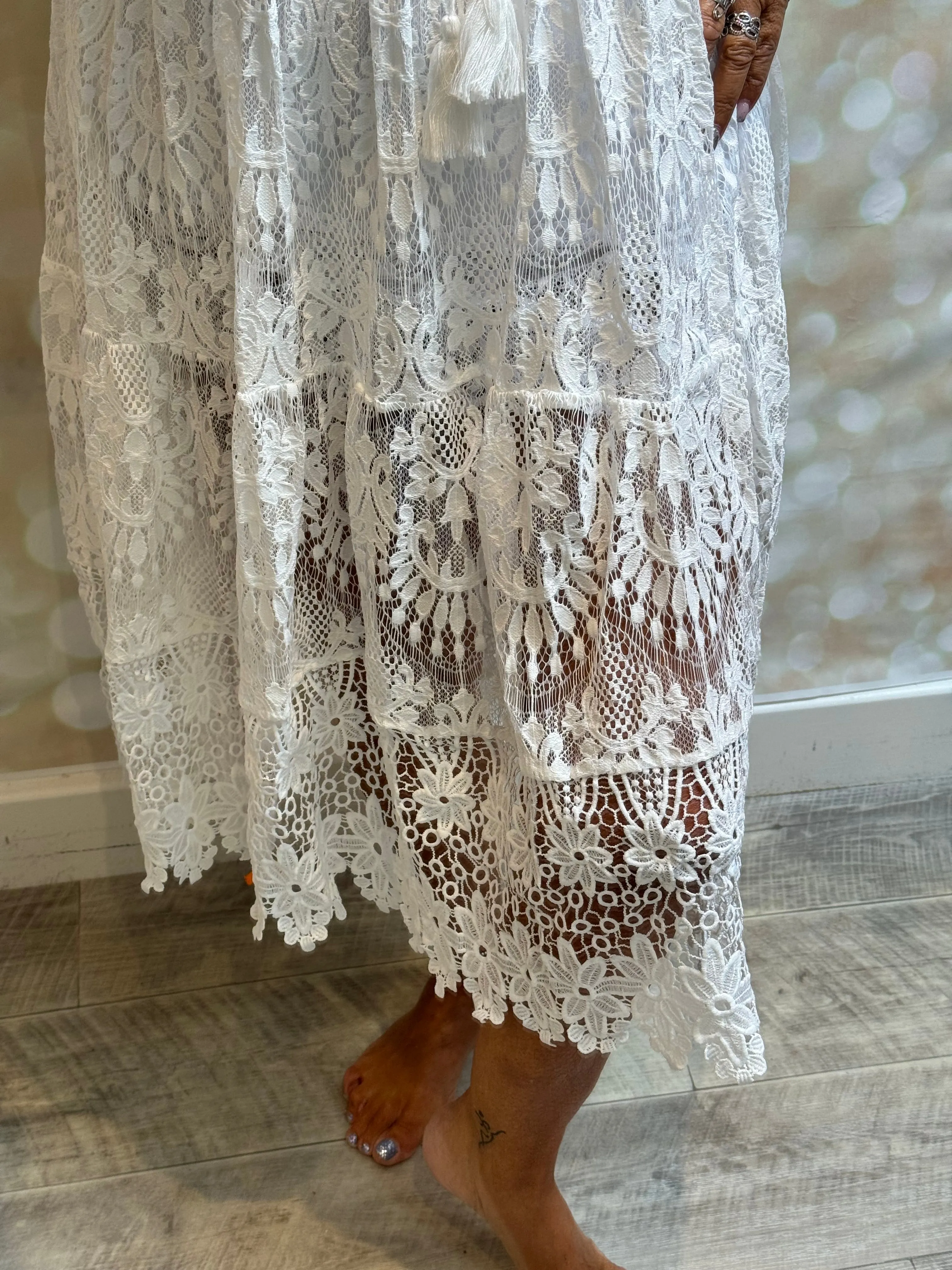 Studio Embellished Lace  Dress