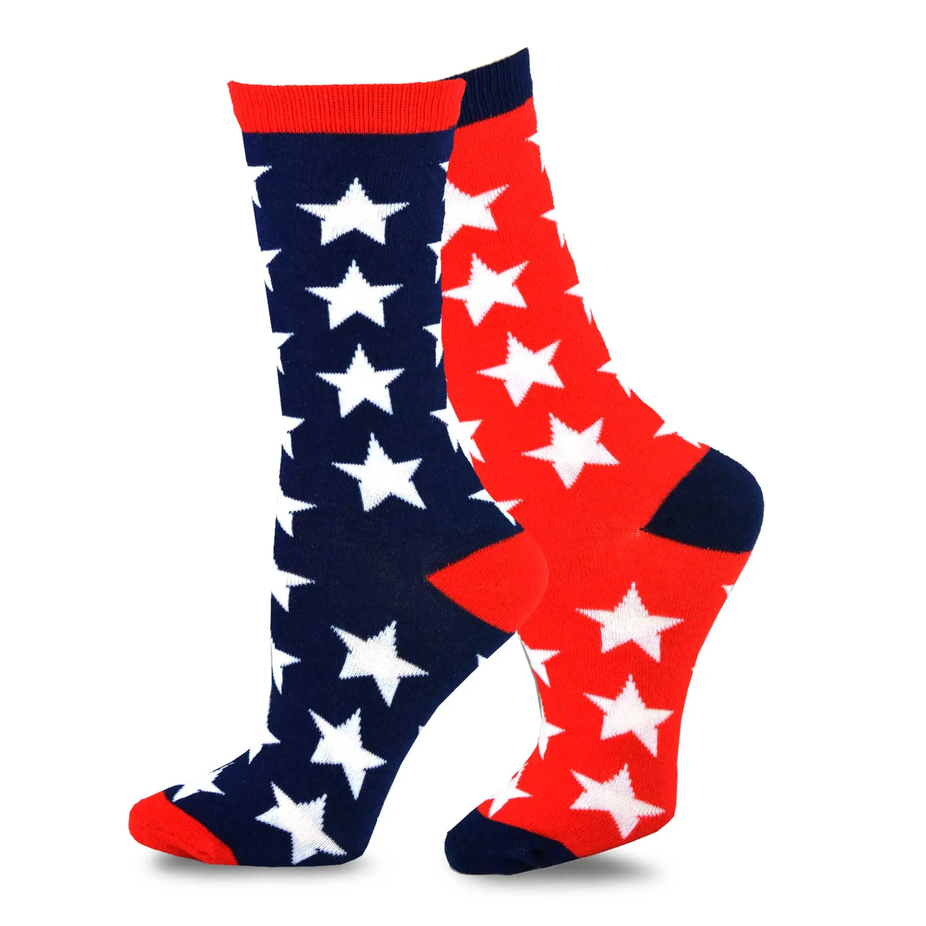 TeeHee Socks Women's 4th of July Cotton Crew America 3-Pack (11979)