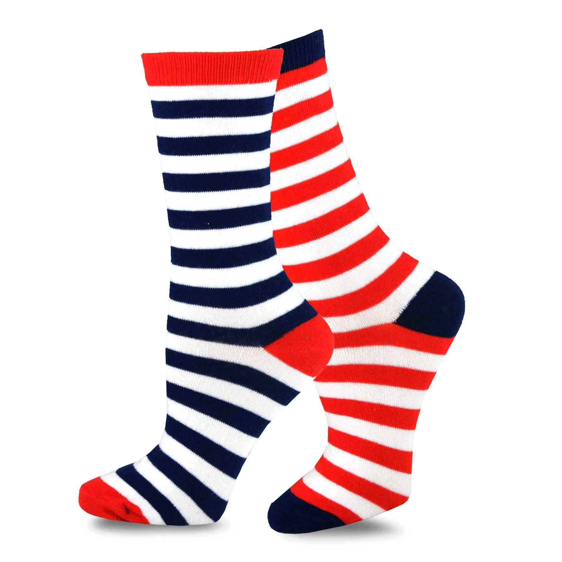 TeeHee Socks Women's 4th of July Cotton Crew America 3-Pack (11979)