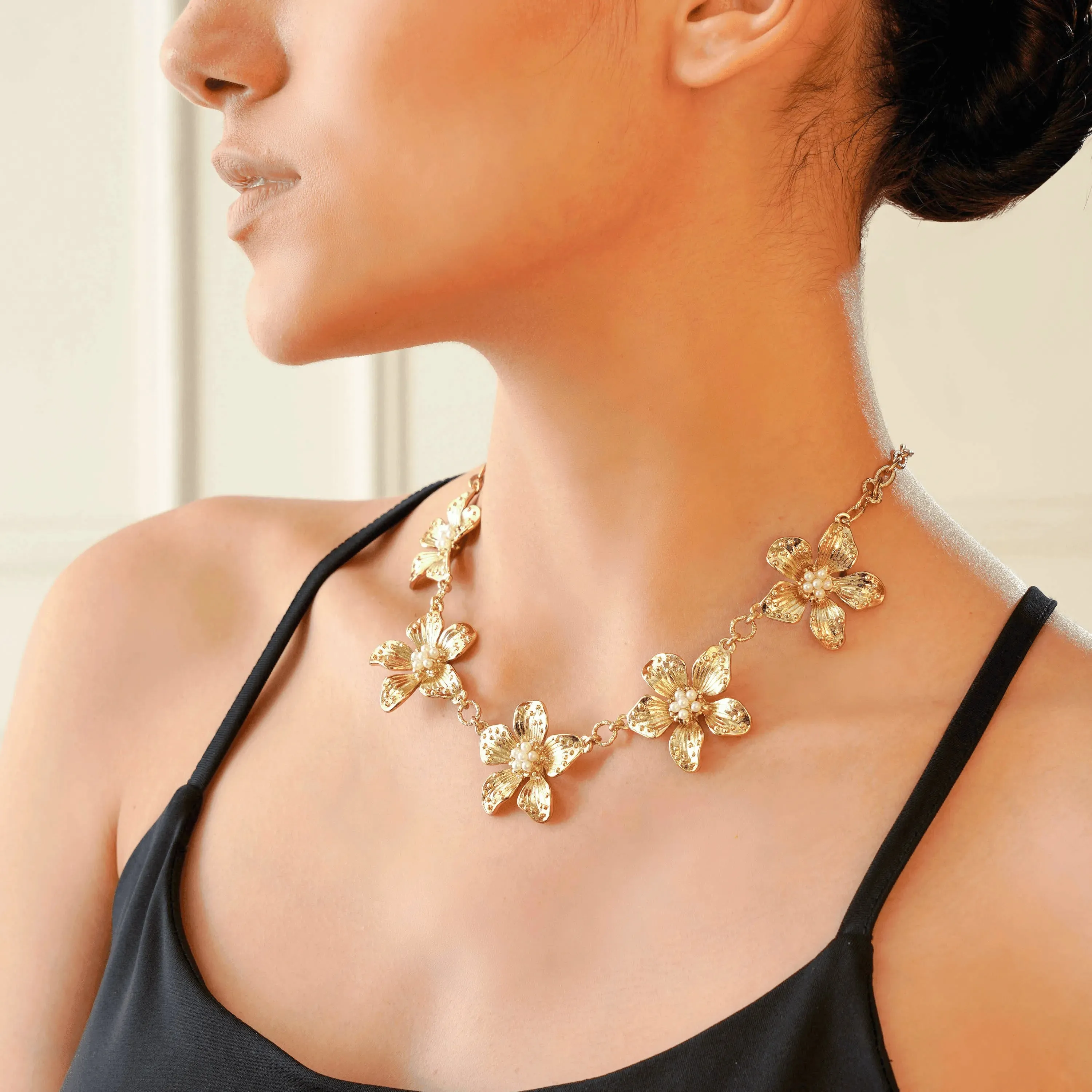 TFC Buttercup Statement Gold Plated Necklace