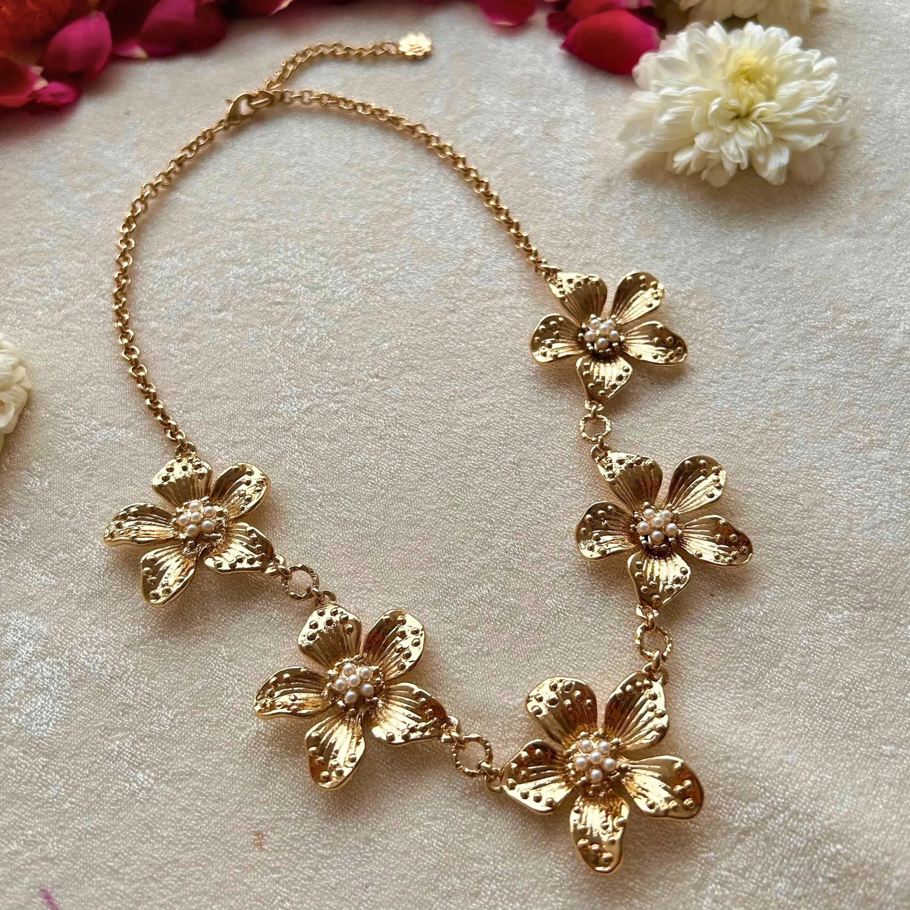 TFC Buttercup Statement Gold Plated Necklace