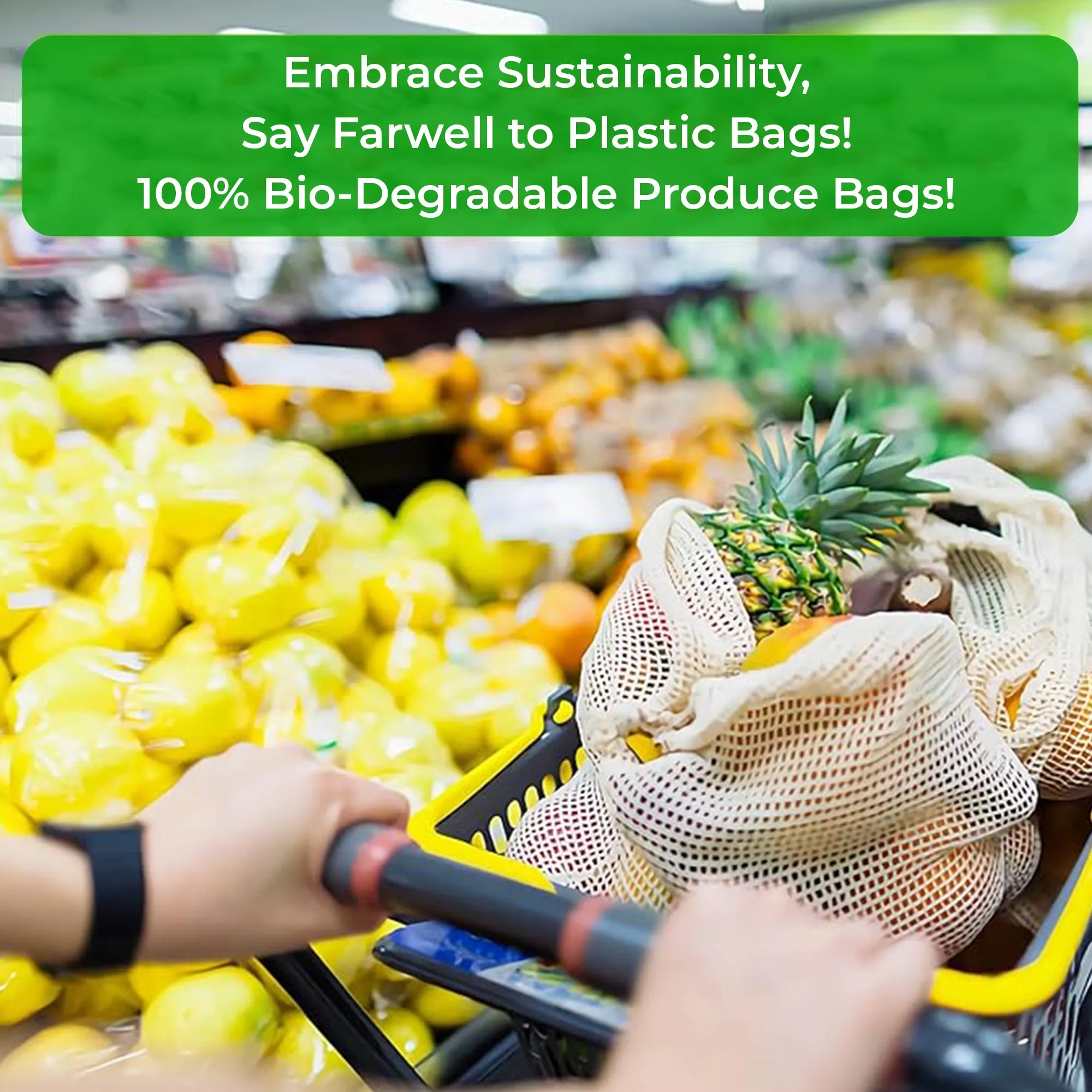 Vegetable Bag, Multi-Purpose Cotton Mesh Bag