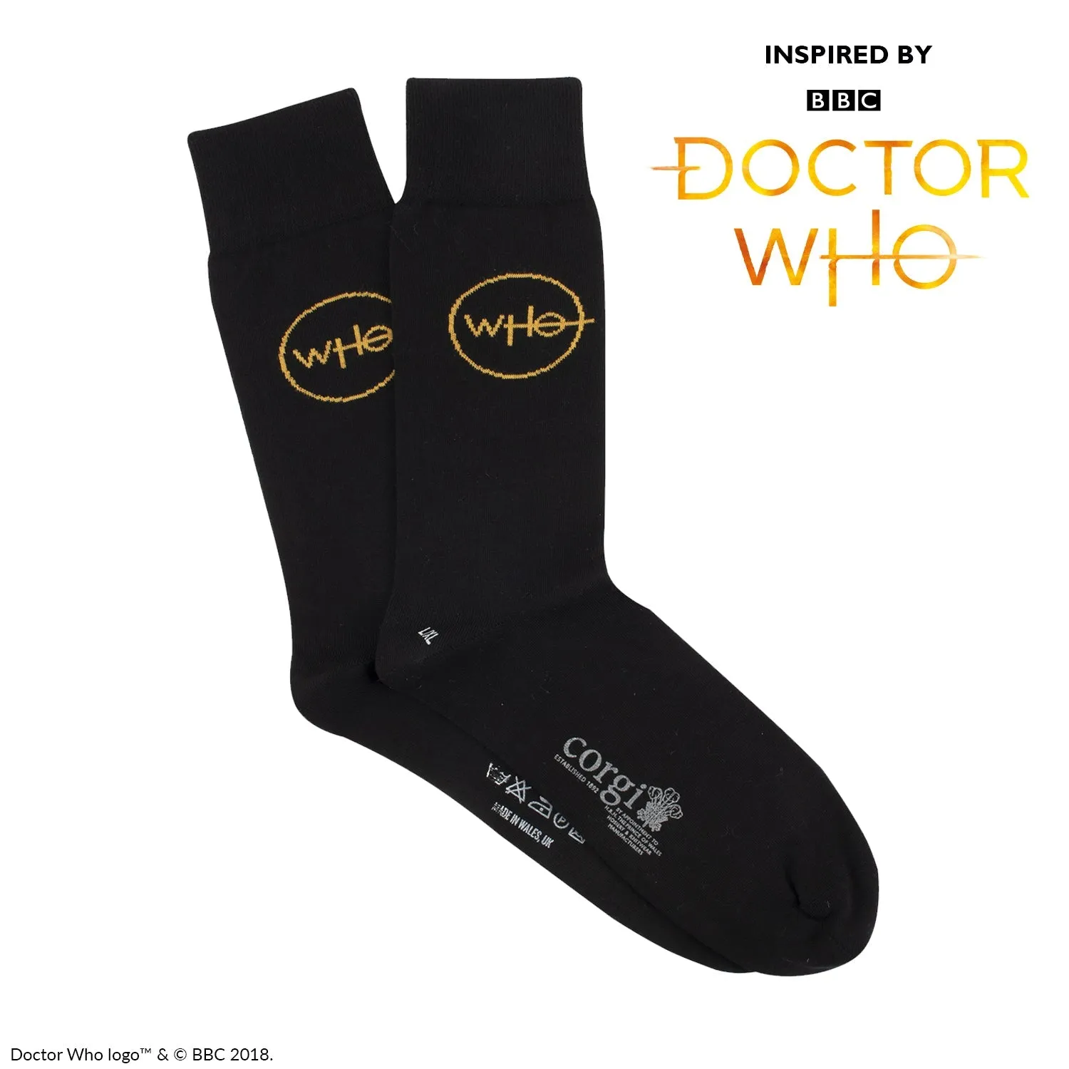 Women's Doctor Who 'Who' Cotton Socks