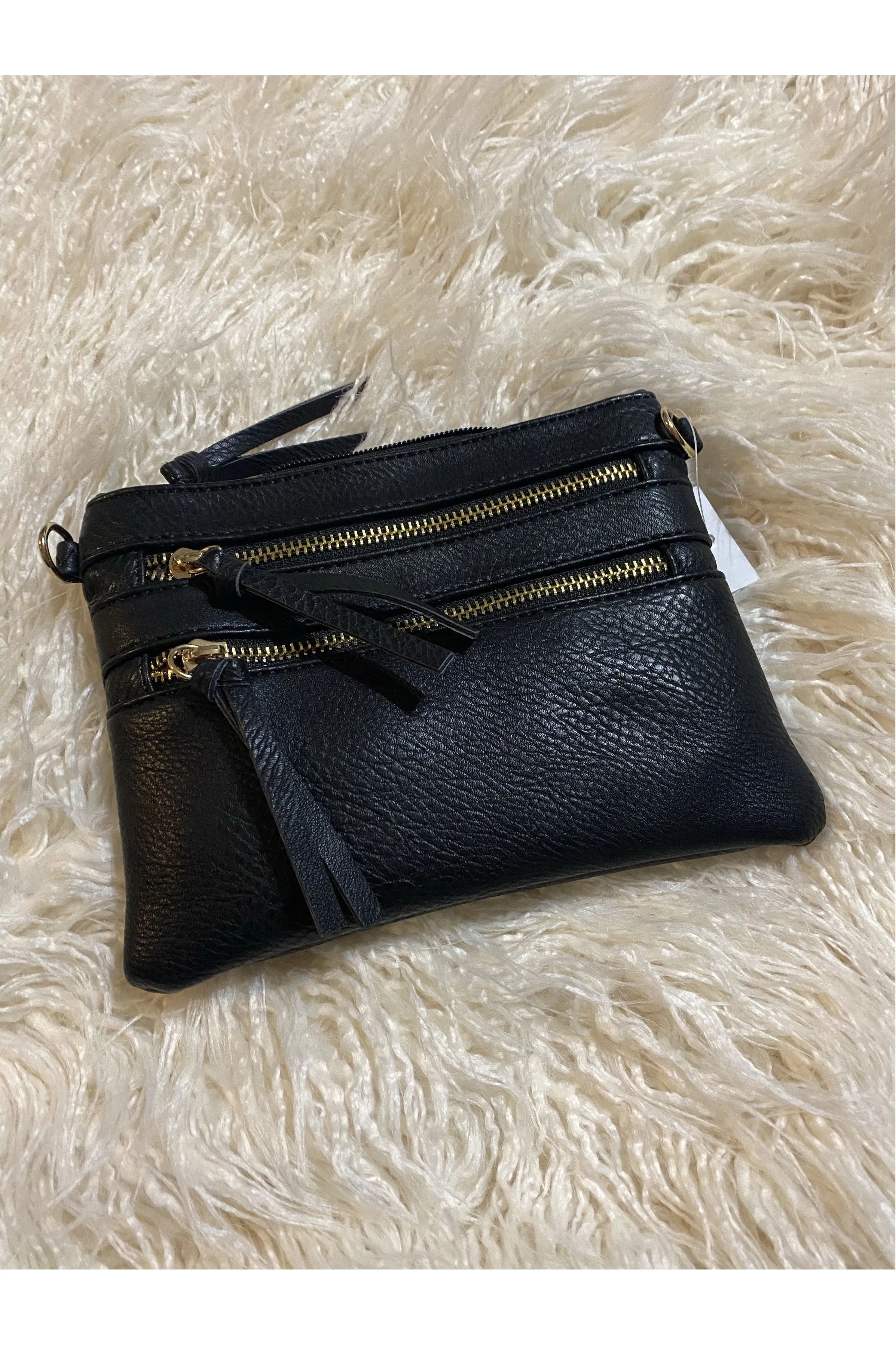 Zipper crossbody or clutch